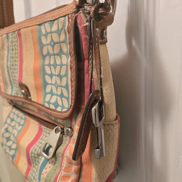 FOSSIL Women's Multi-Colors/Patterns Patchwork Crossbody Handbag - Small - Picture 3 of 10